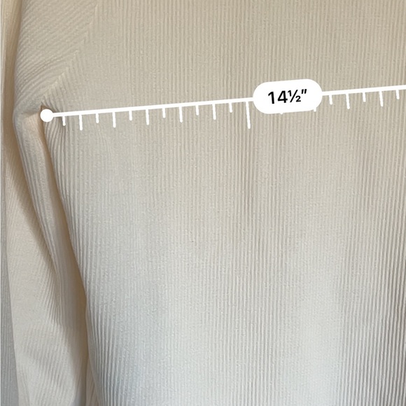 Madewell Ottoman Rib Square-Neck Top White Size S - Picture 7 of 10